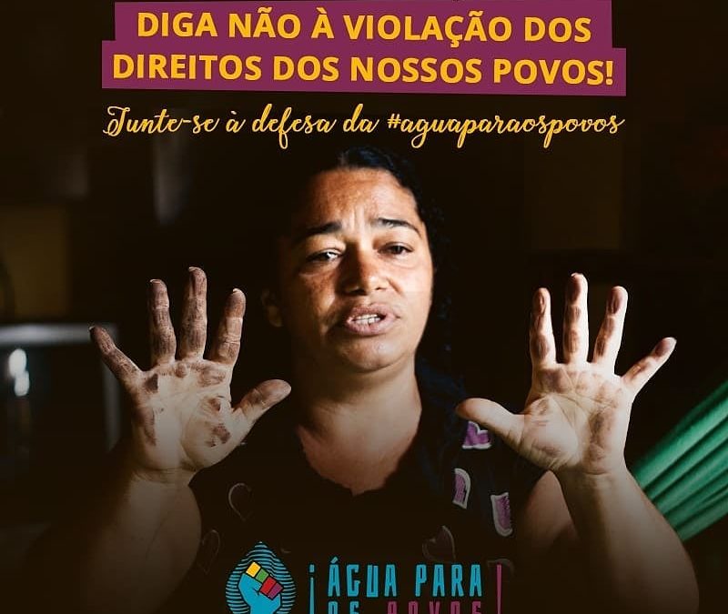 Assine a petição: @aguaparalospueblos