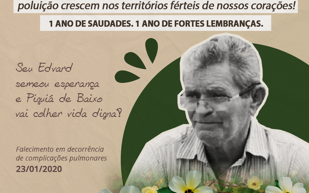 Seu Edvard Dantas, Presente!
