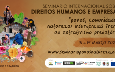 Aberta as inscrições para Seminário Internacional sobre povos tradicionais, Direitos Humanos e Empresas